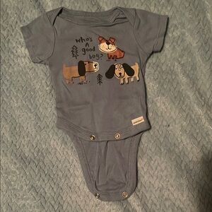 Gerber Blue Bodysuit with Dog Print